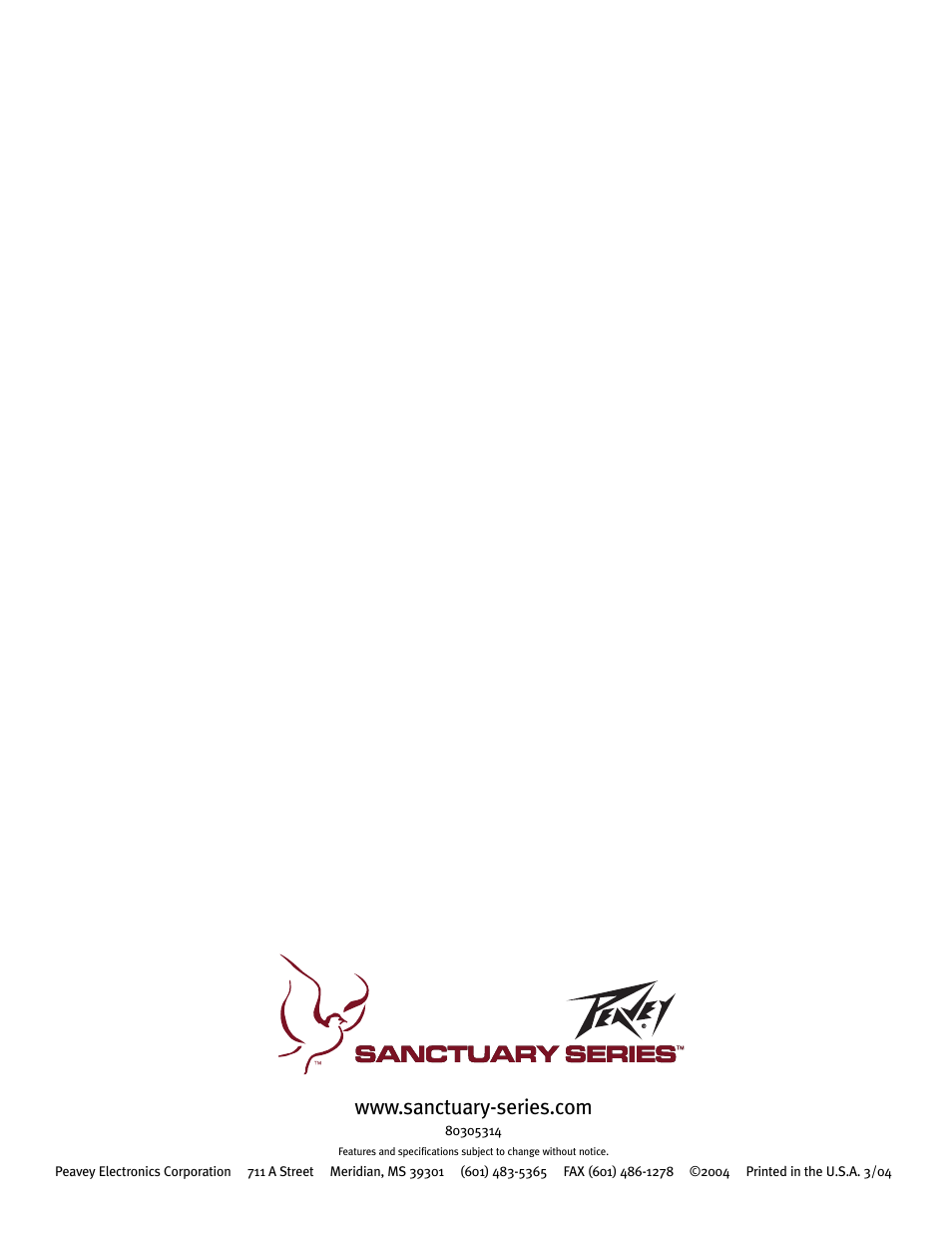 Peavey SSE 26 User Manual | Page 12 / 12