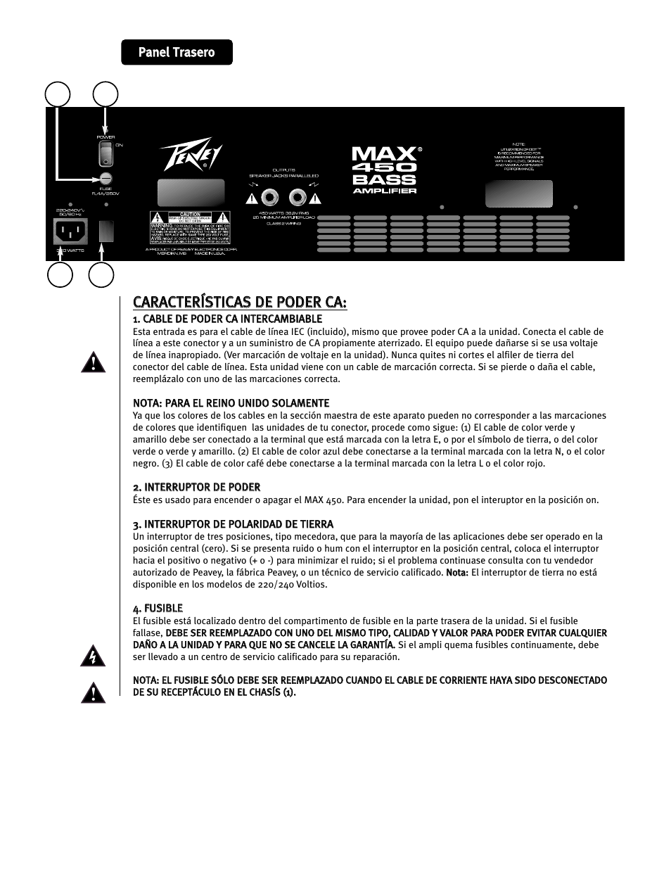 Peavey Max 450 User Manual | Page 12 / 28