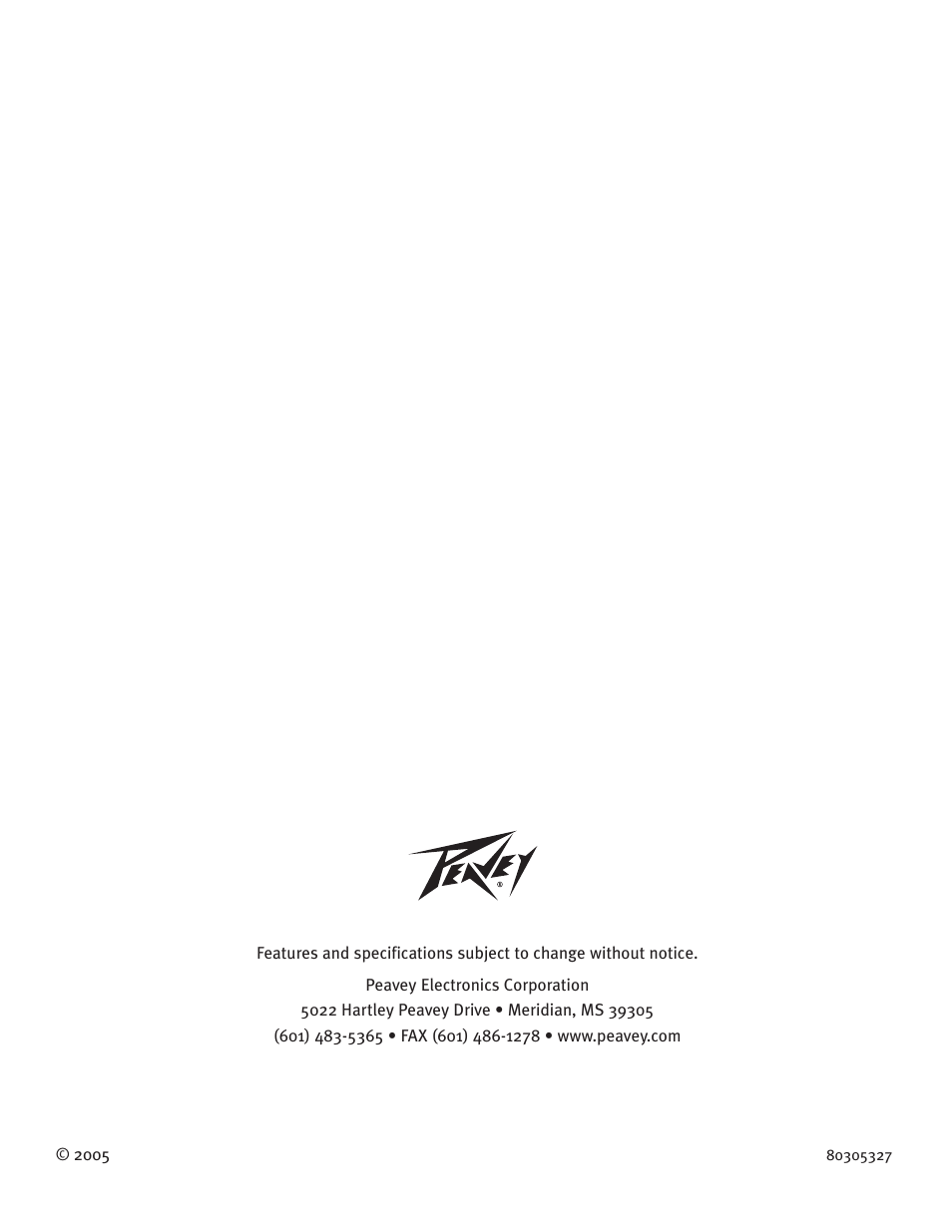 Peavey 50 410 User Manual | Page 24 / 24