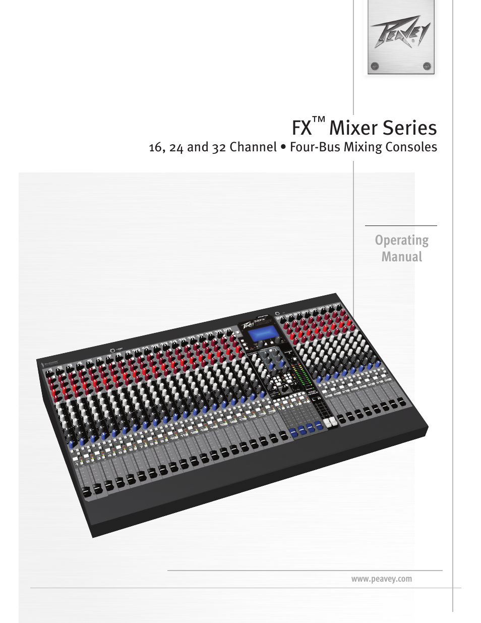 Peavey FX Mixer Series User Manual | 28 pages