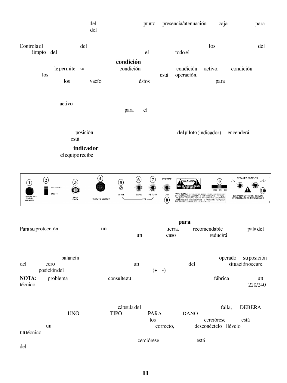 Peavey Duel 212 User Manual | Page 11 / 24