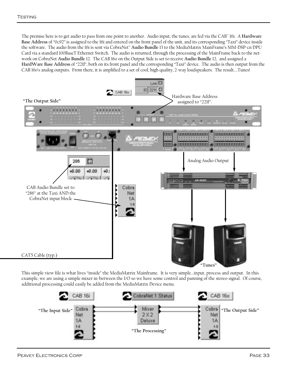 Peavey COBRANET AUDIO BRIDGE CAB 16D User Manual | Page 33 / 41