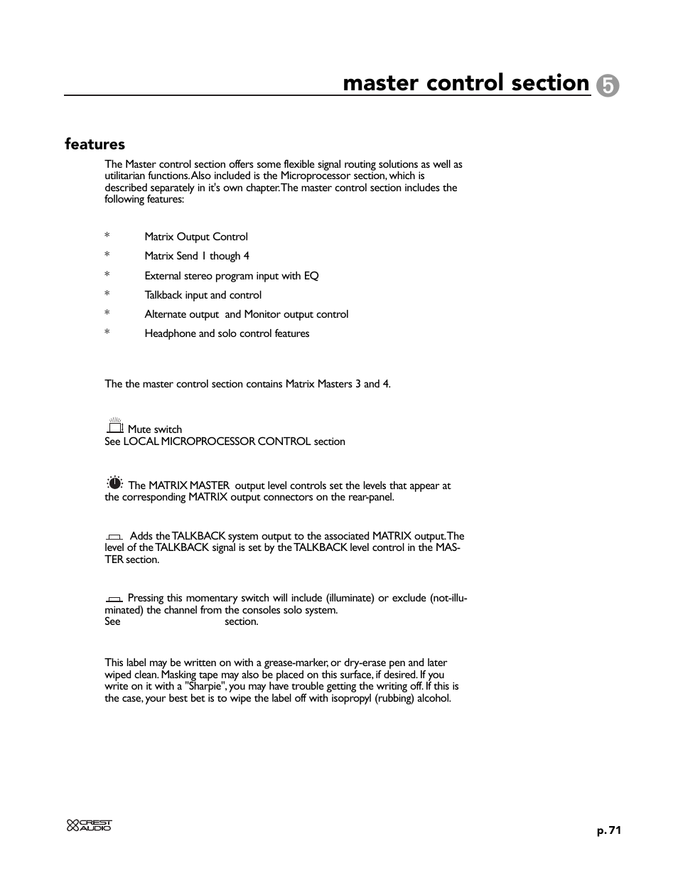 Peavey X-VCA User Manual | Page 71 / 142