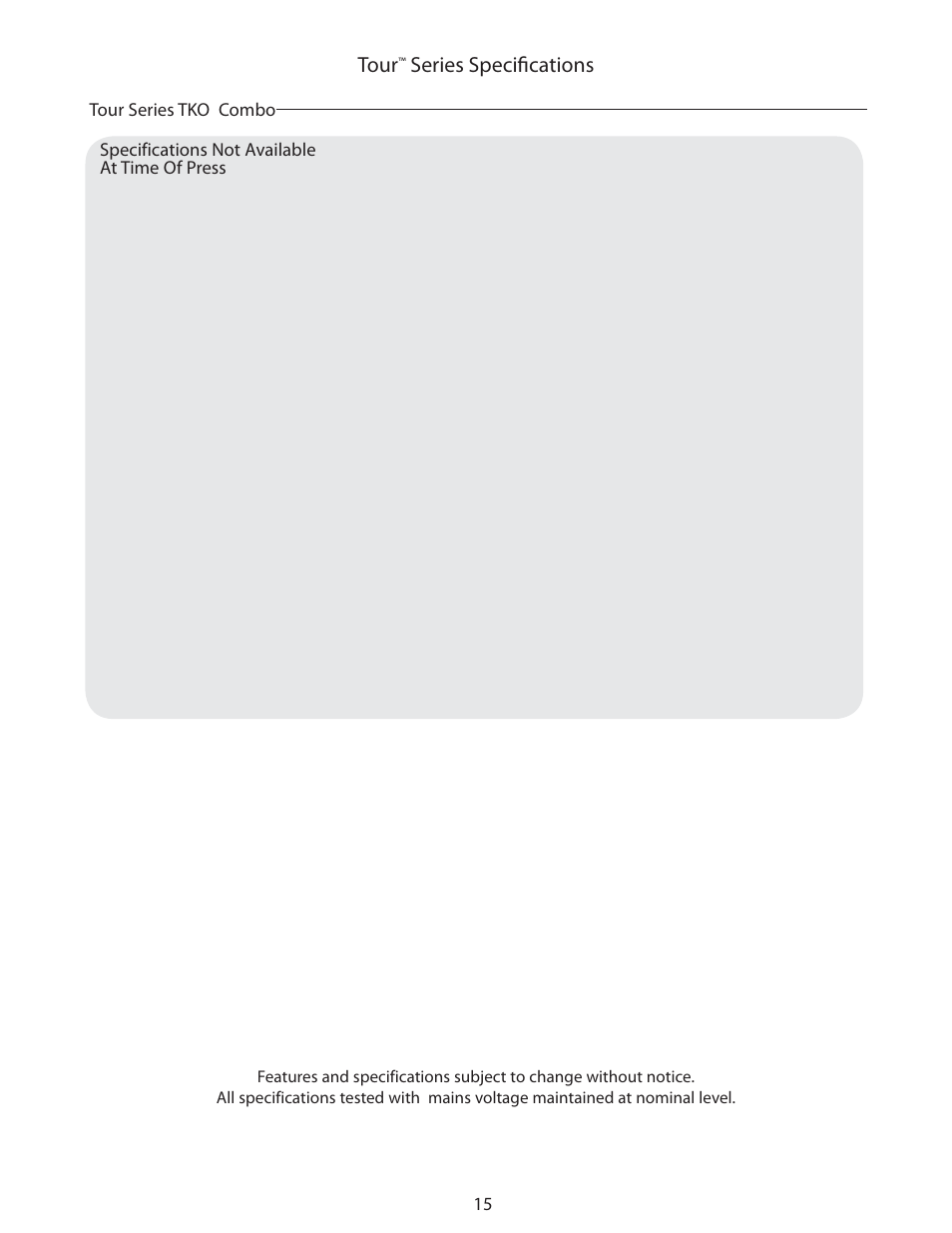 Peavey TNT User Manual | Page 15 / 20