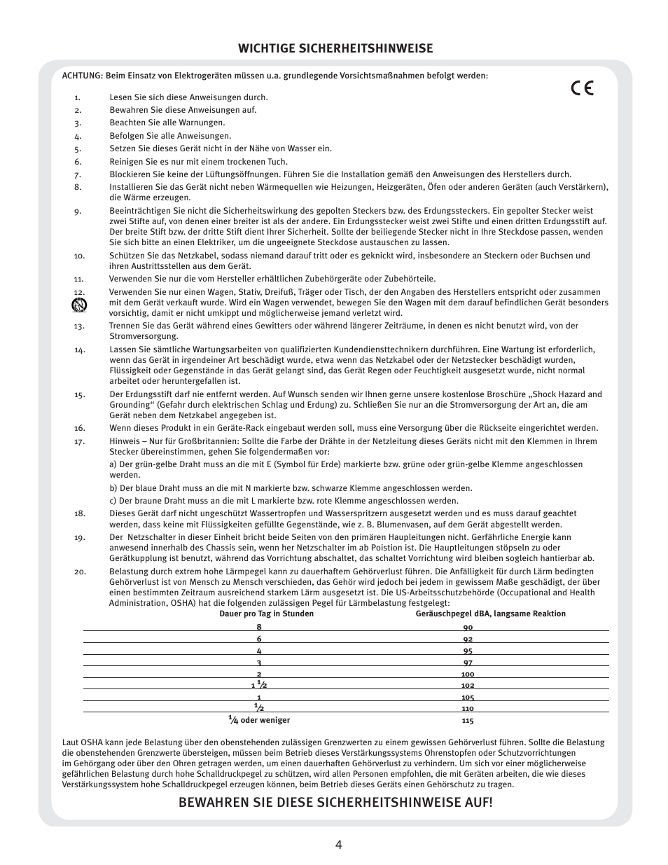 Peavey TNT User Manual | Page 4 / 20