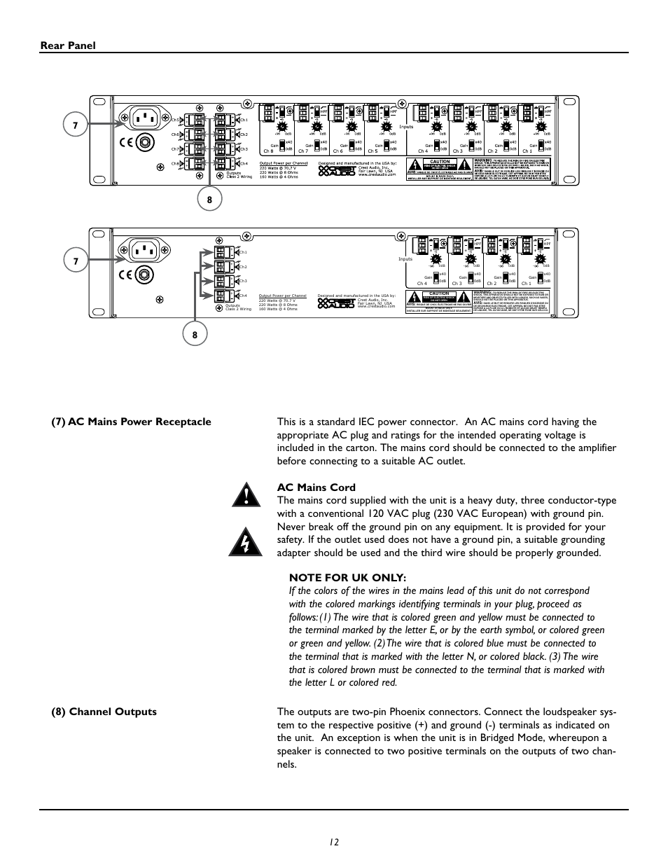 Peavey CM2204 User Manual | Page 12 / 64