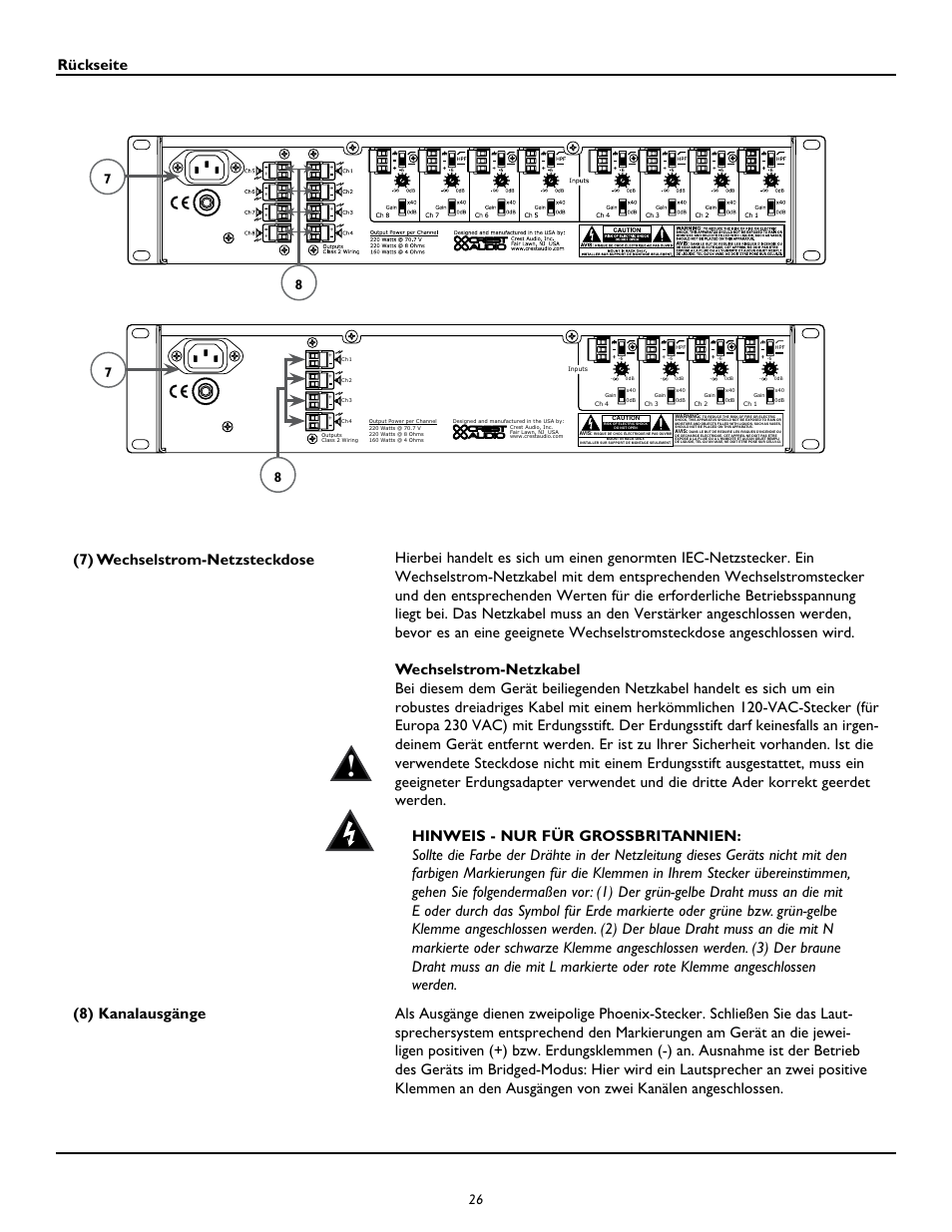 Peavey CM2204 User Manual | Page 26 / 64