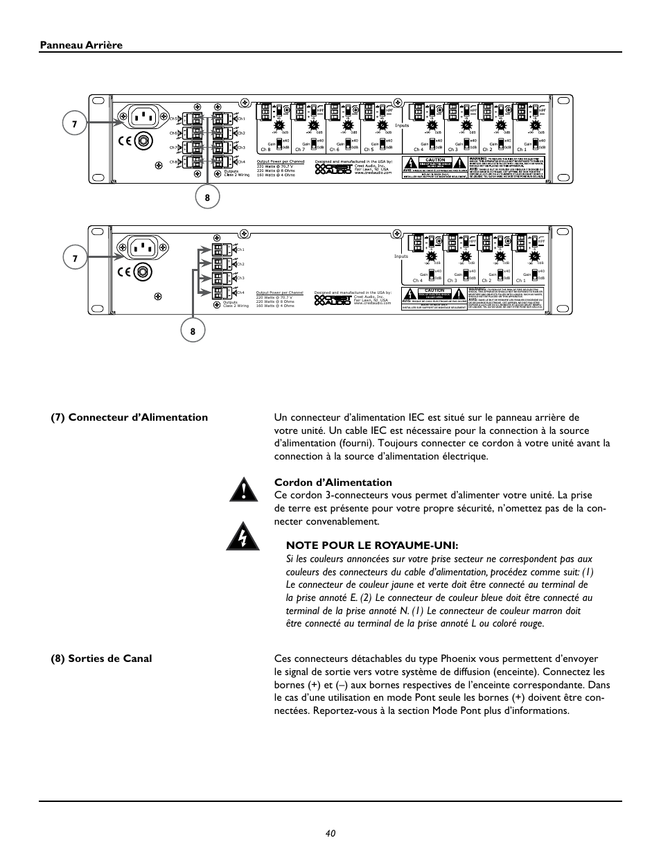 Peavey CM2204 User Manual | Page 40 / 64