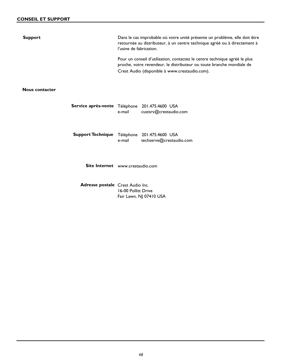 Peavey CM2204 User Manual | Page 48 / 64