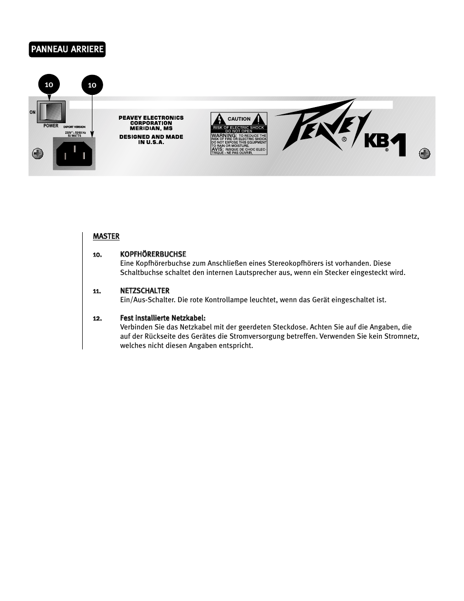 Peavey 0280305057 User Manual | Page 19 / 24