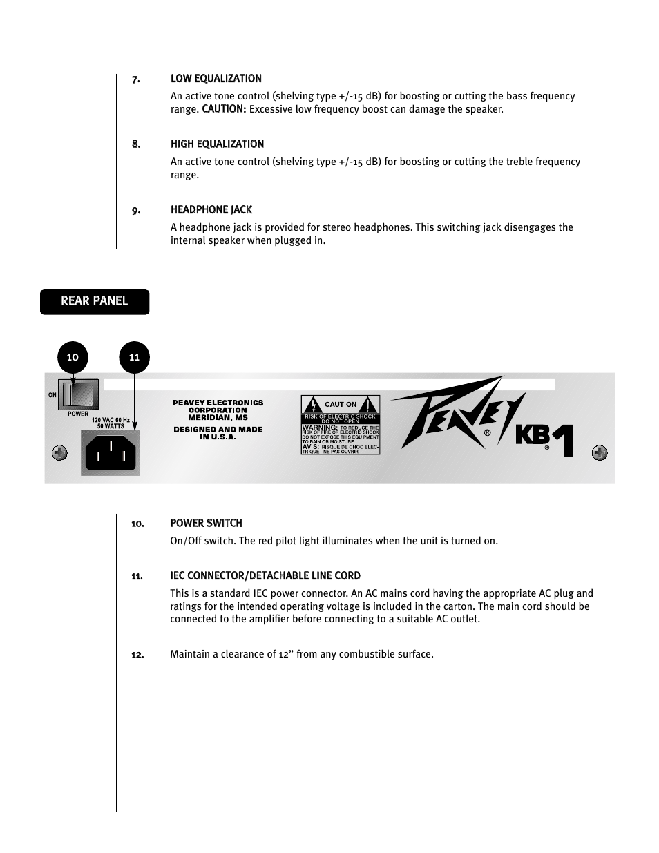 Peavey 0280305057 User Manual | Page 6 / 24
