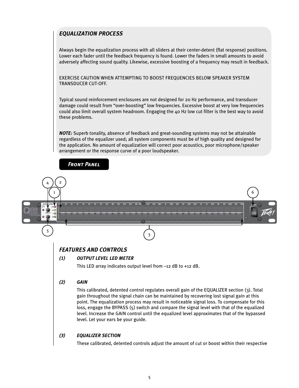 Peavey Q User Manual | Page 5 / 11