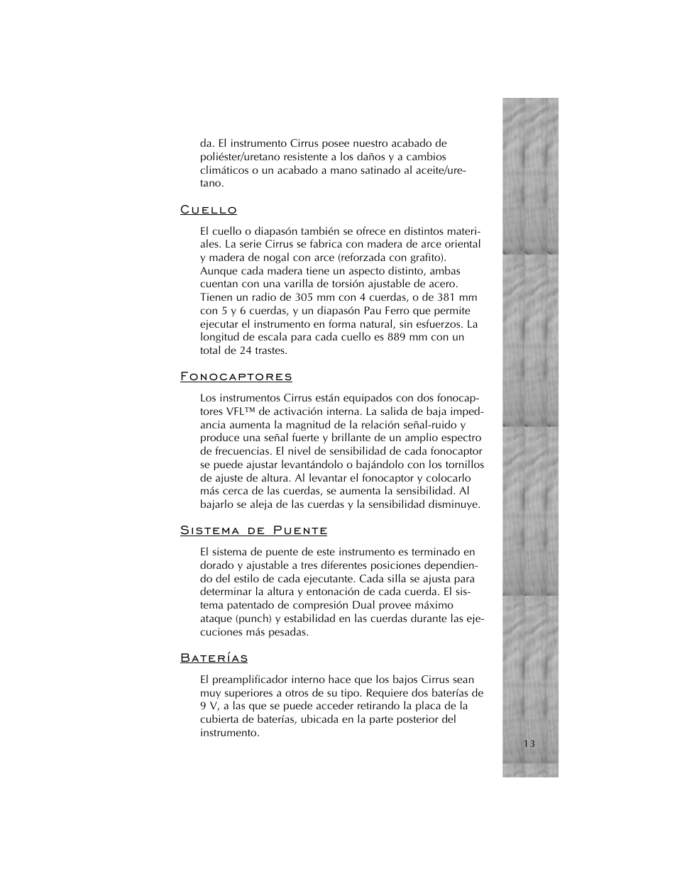 Peavey Cirrus User Manual | Page 13 / 40