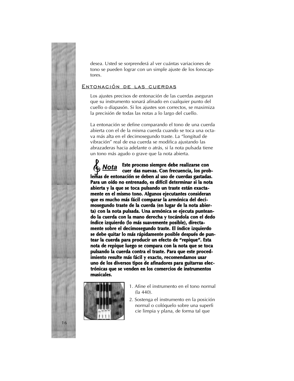 Nota | Peavey Cirrus User Manual | Page 16 / 40