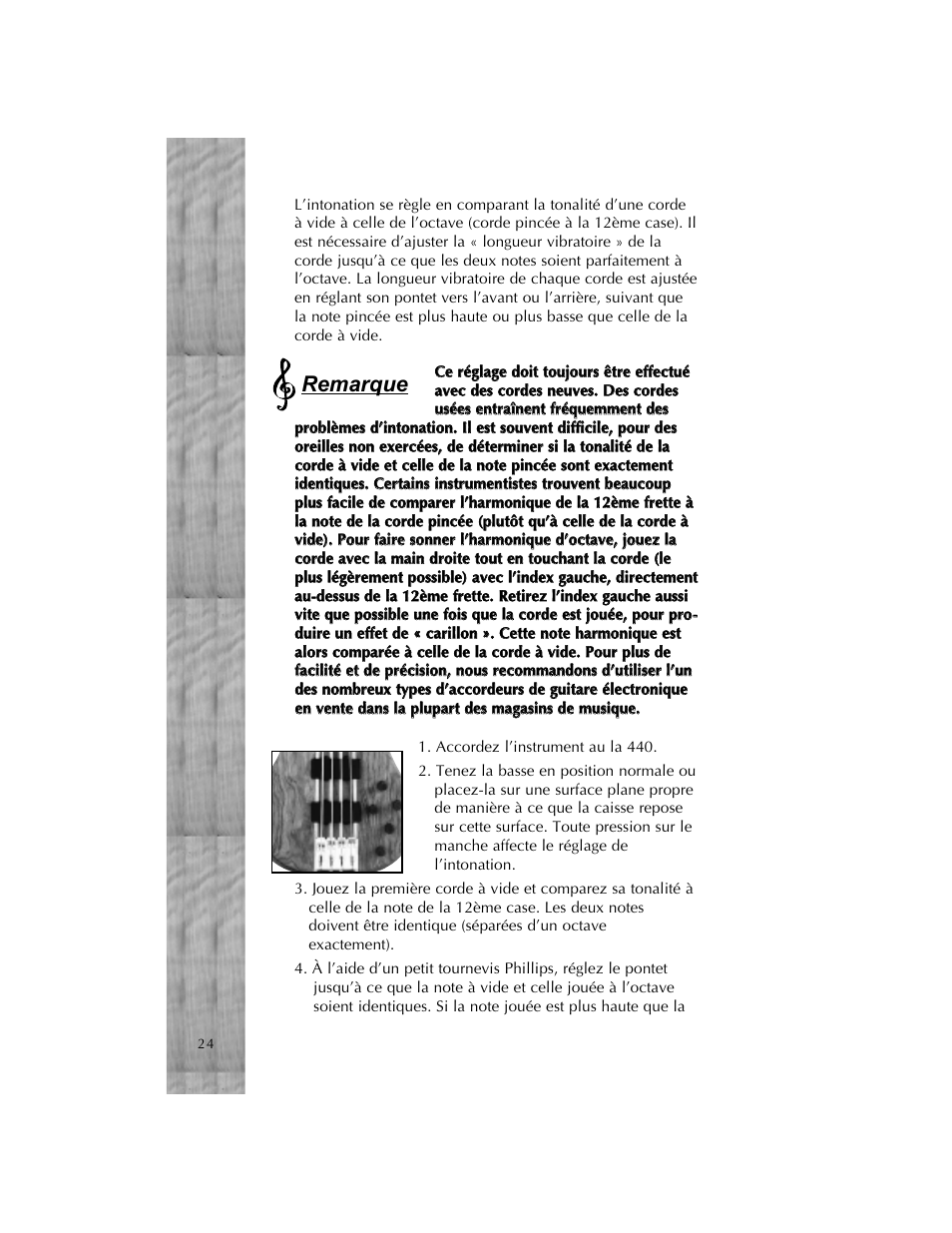 Remarque | Peavey Cirrus User Manual | Page 24 / 40