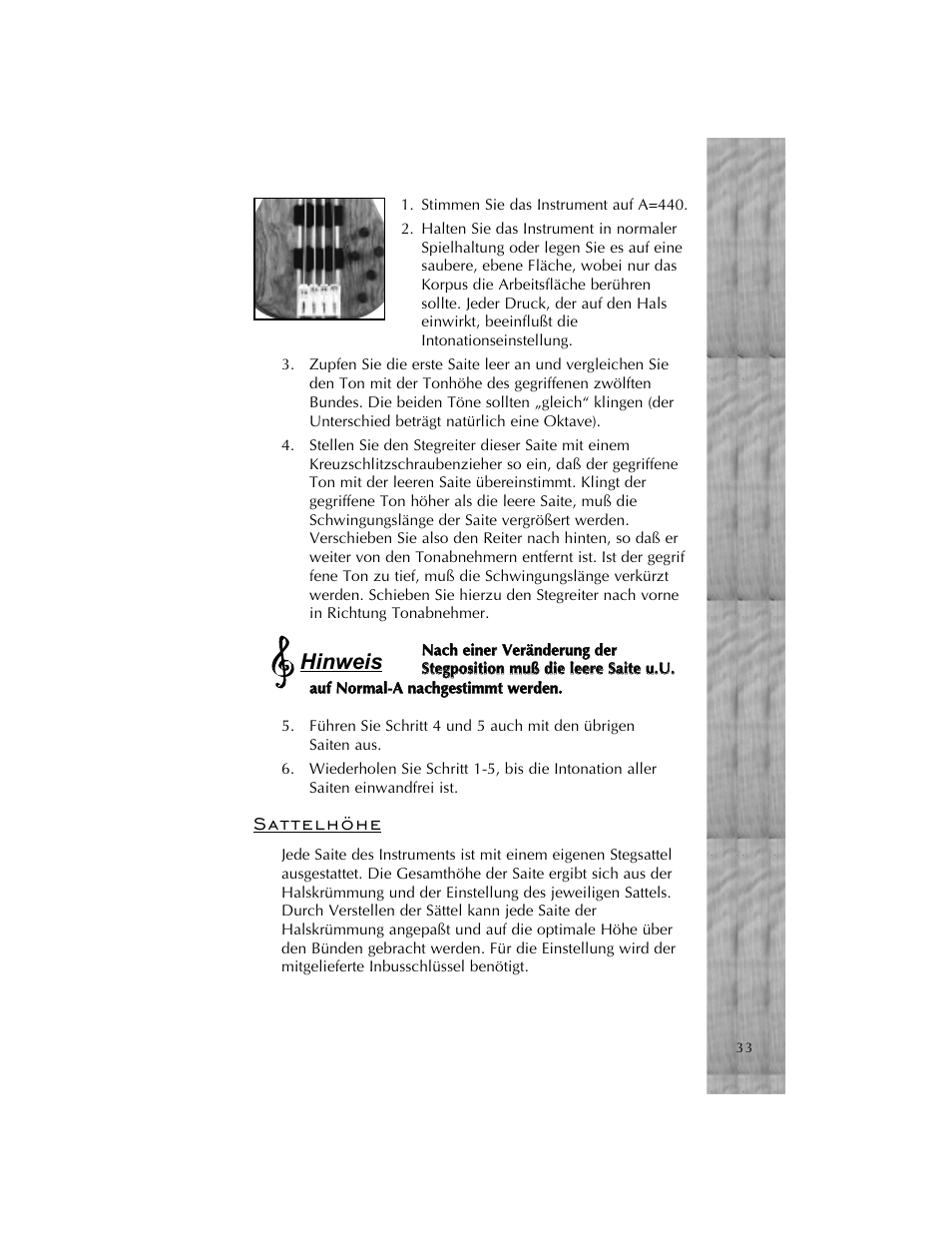 Hinweis | Peavey Cirrus User Manual | Page 33 / 40