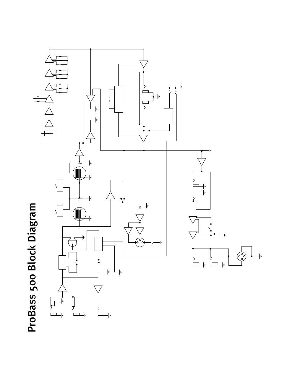 Probass 500 block diagr am | Peavey 500 User Manual | Page 12 / 32