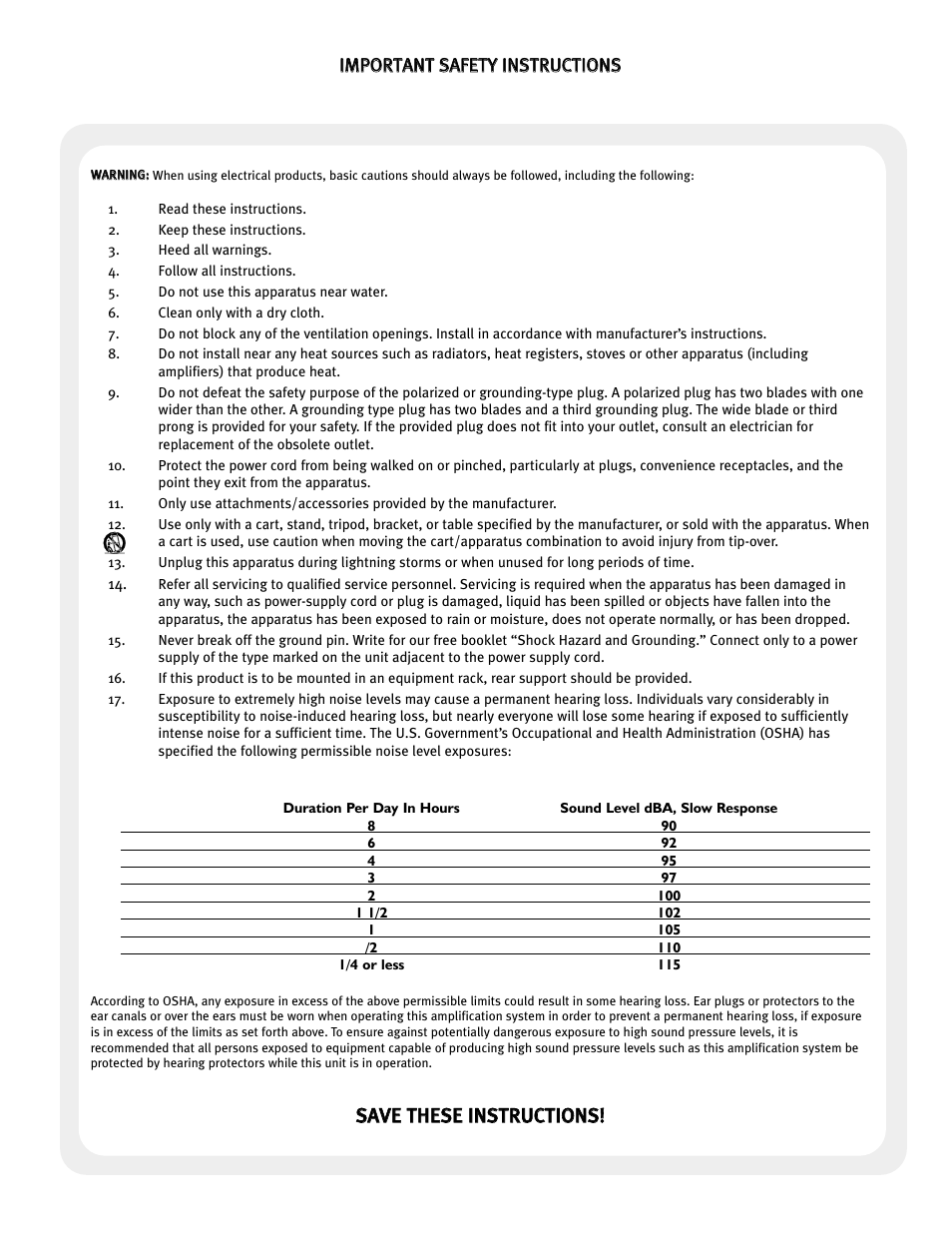 Peavey 500 User Manual | Page 3 / 32