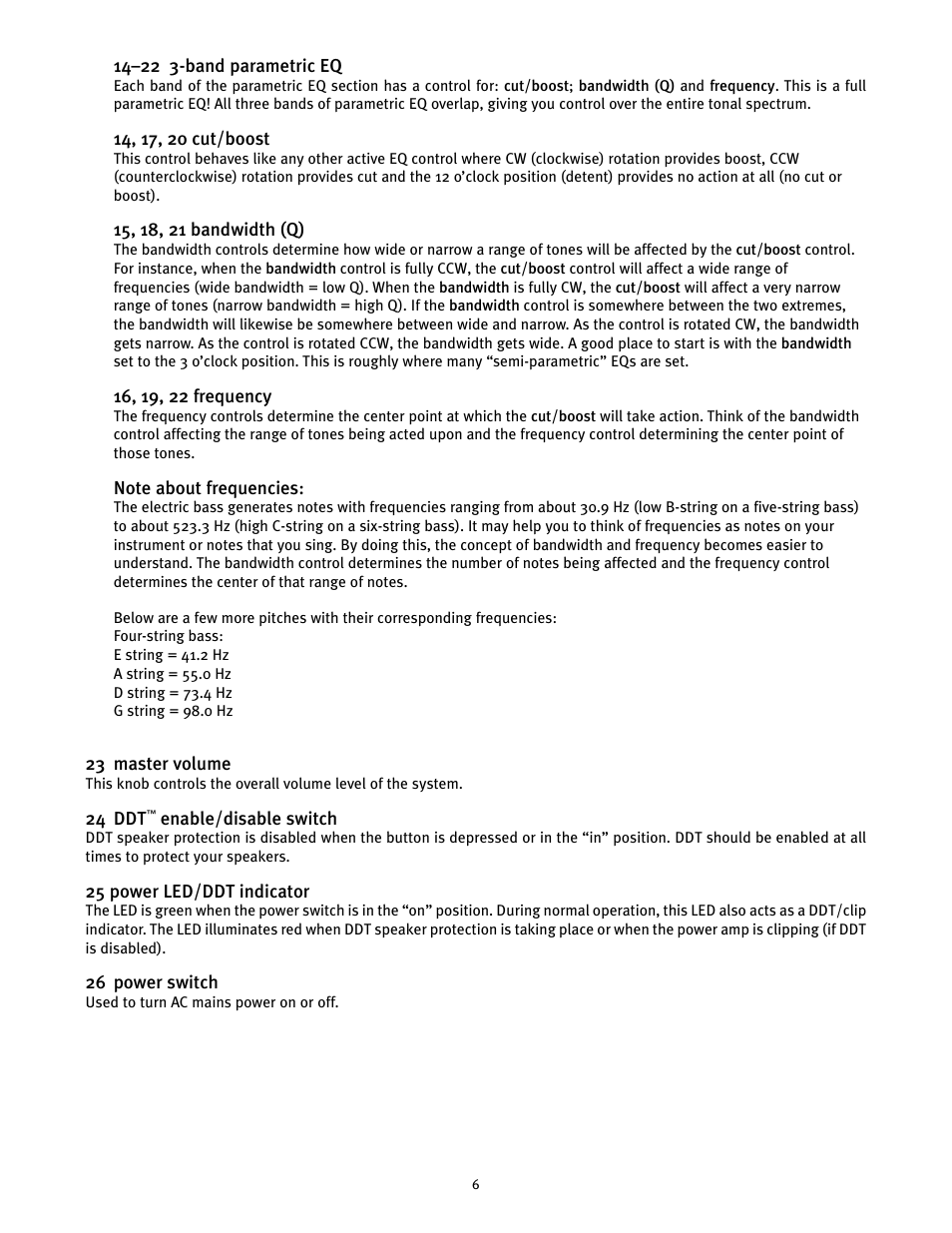 Peavey 500 User Manual | Page 6 / 32