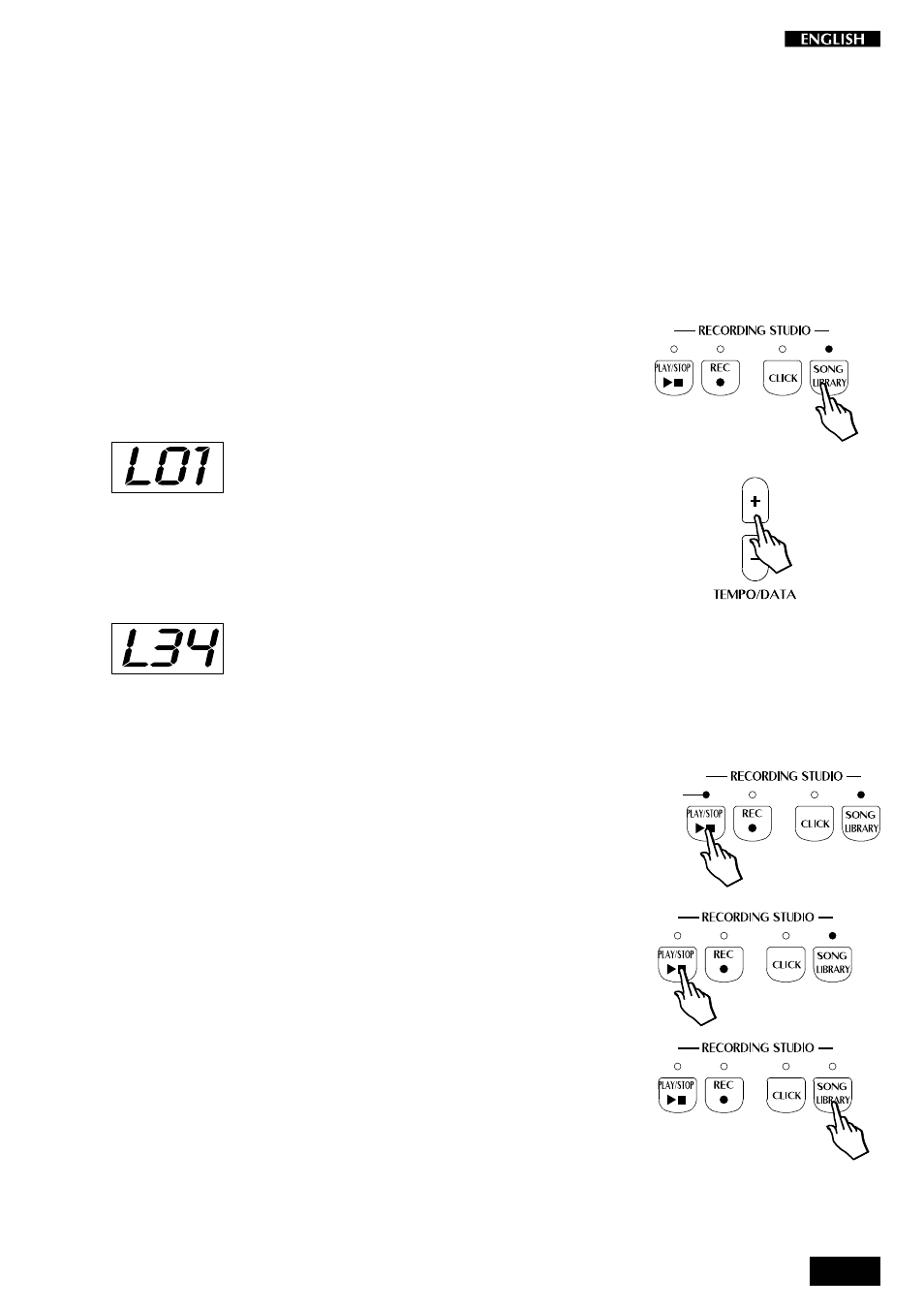 Song library | Peavey pRP 7 User Manual | Page 29 / 44