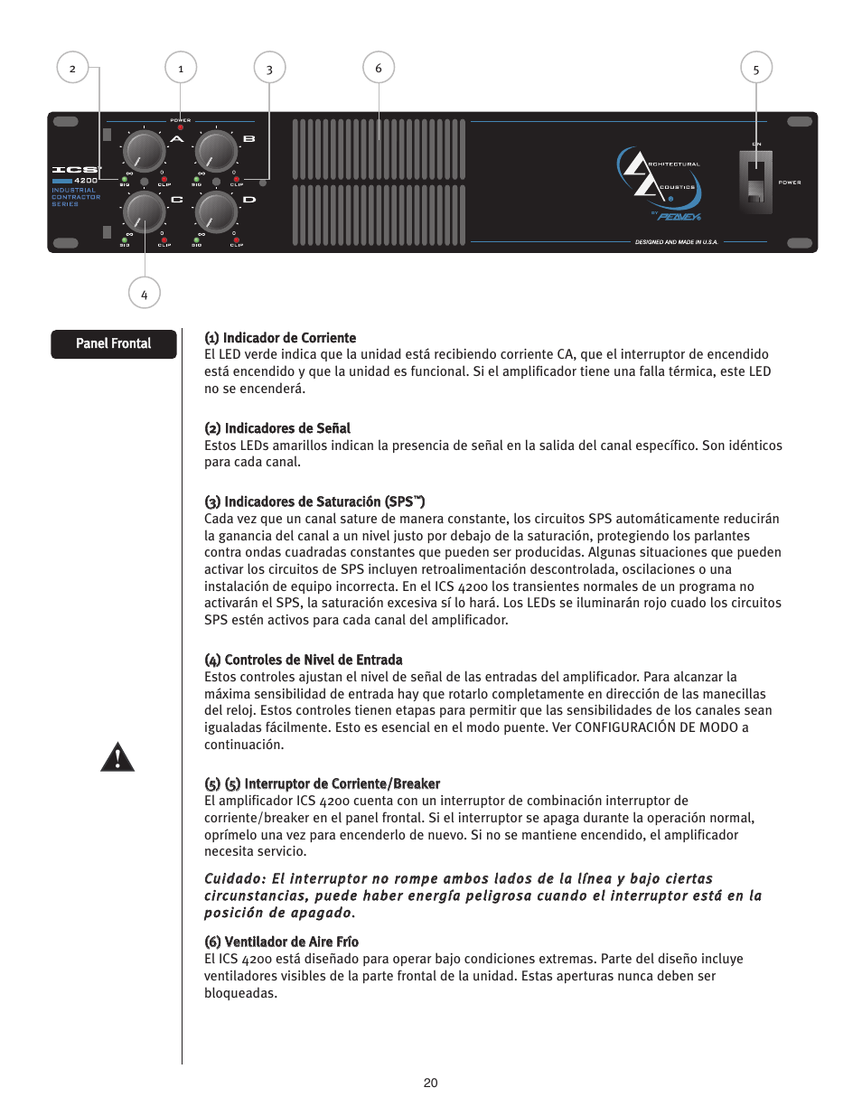 Peavey ICS 4200 User Manual | Page 20 / 56