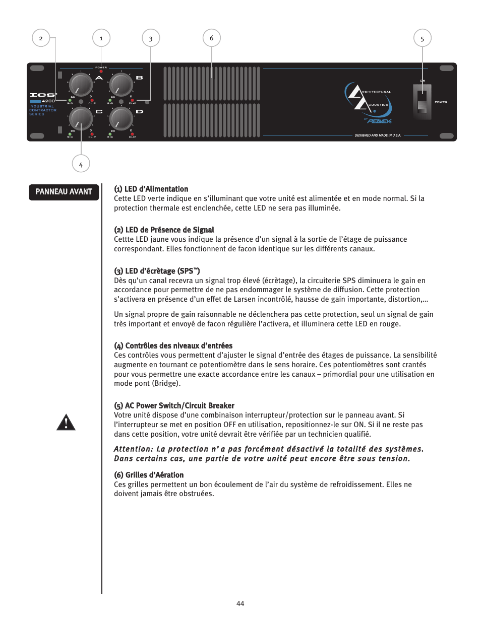 Peavey ICS 4200 User Manual | Page 44 / 56