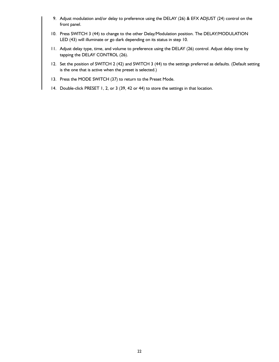 Peavey Triple 40/EFX User Manual | Page 22 / 44