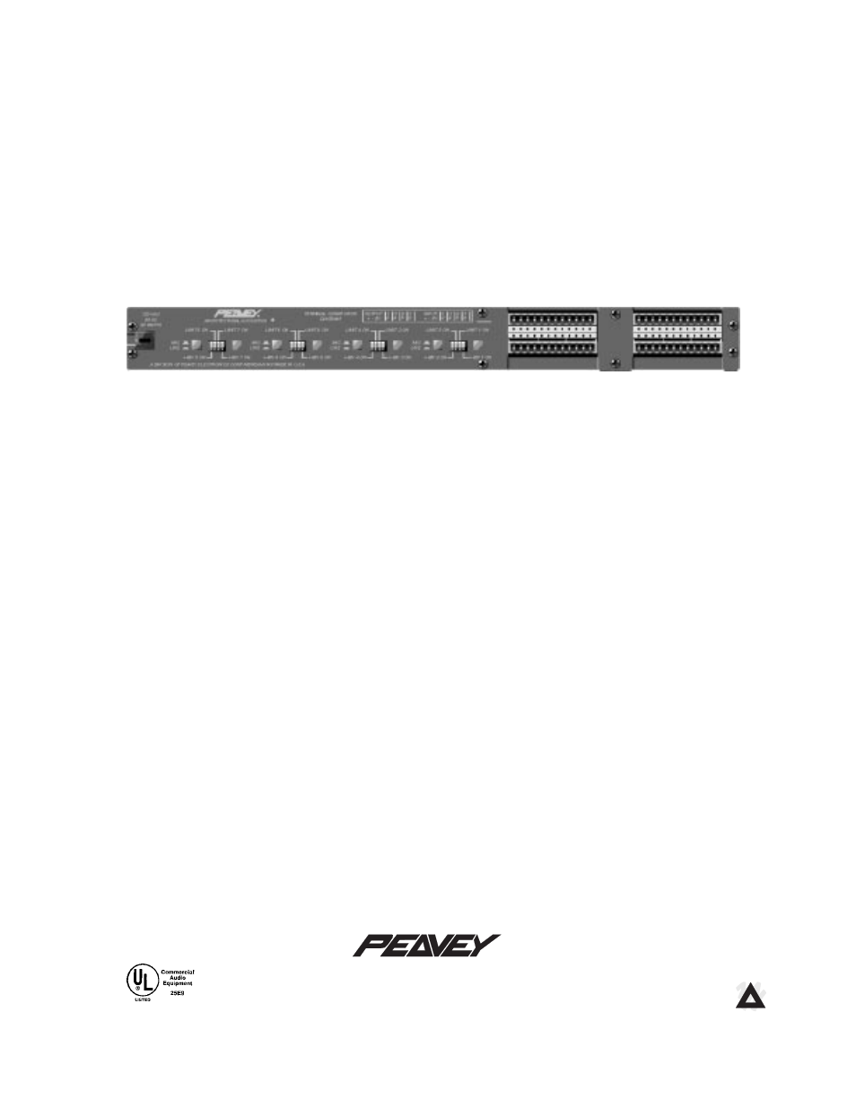 Limited warranty, Architectural & engineering specifications | Peavey A/A-8P User Manual | Page 2 / 2