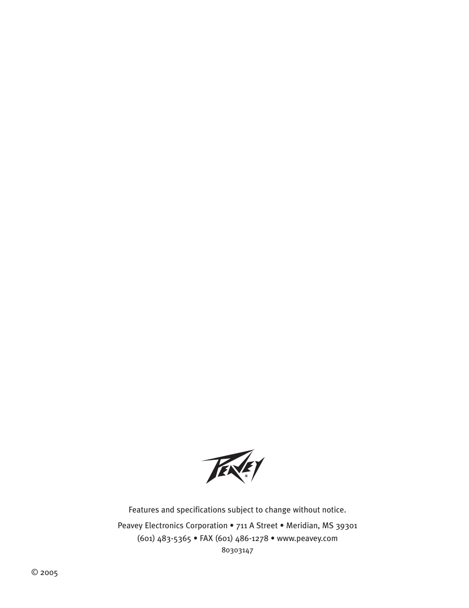 Peavey 6505TM User Manual | Page 16 / 16