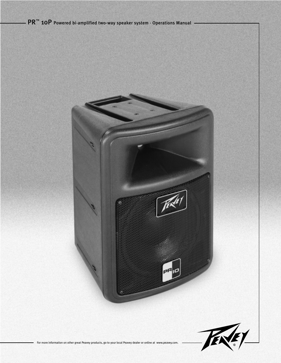 Peavey PR 10P User Manual | 44 pages