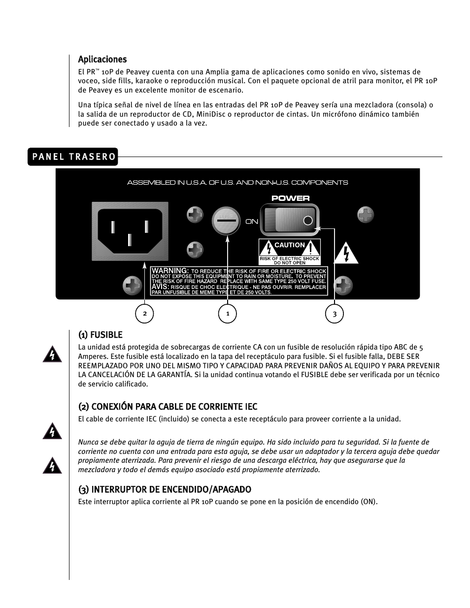 Peavey PR 10P User Manual | Page 25 / 44