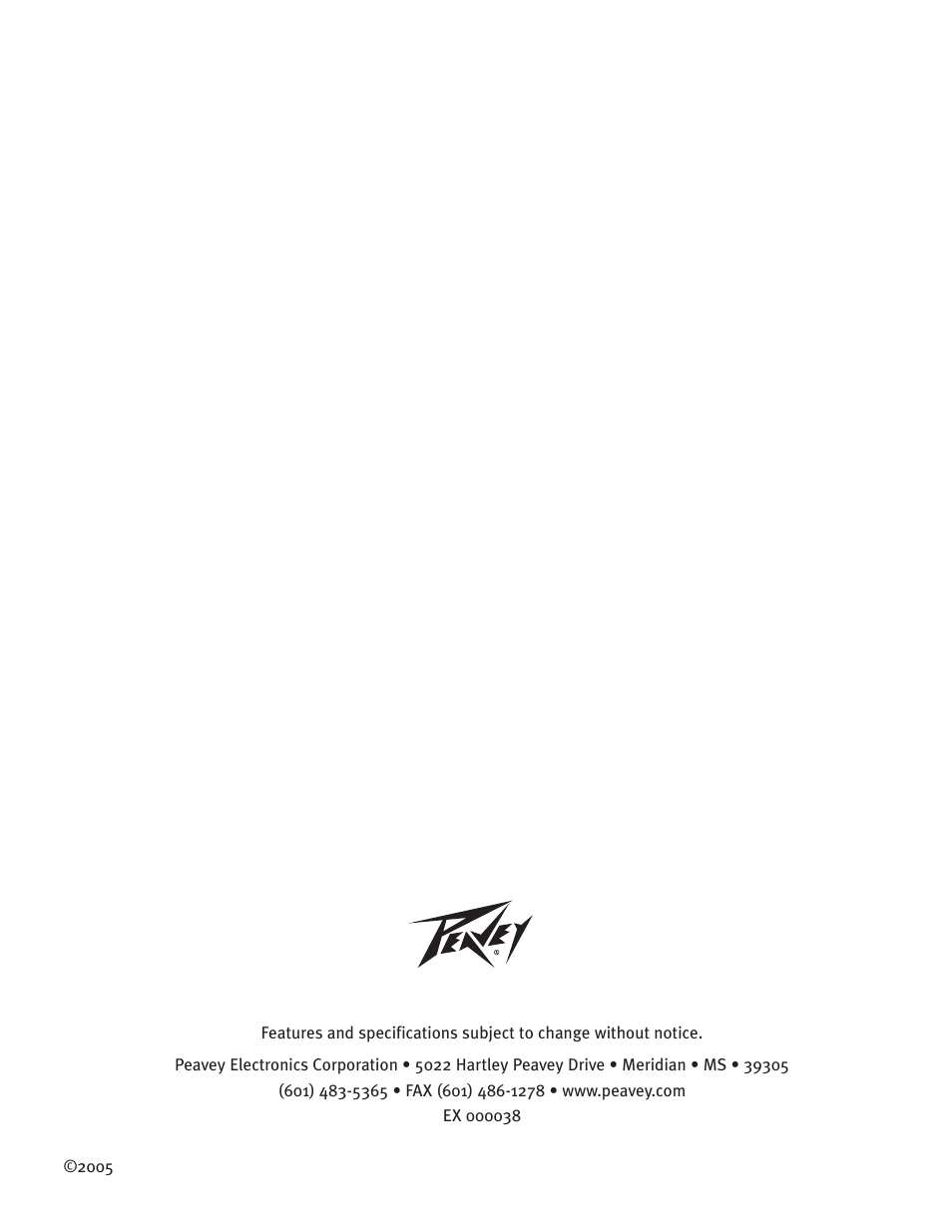 Peavey 4B User Manual | Page 16 / 16