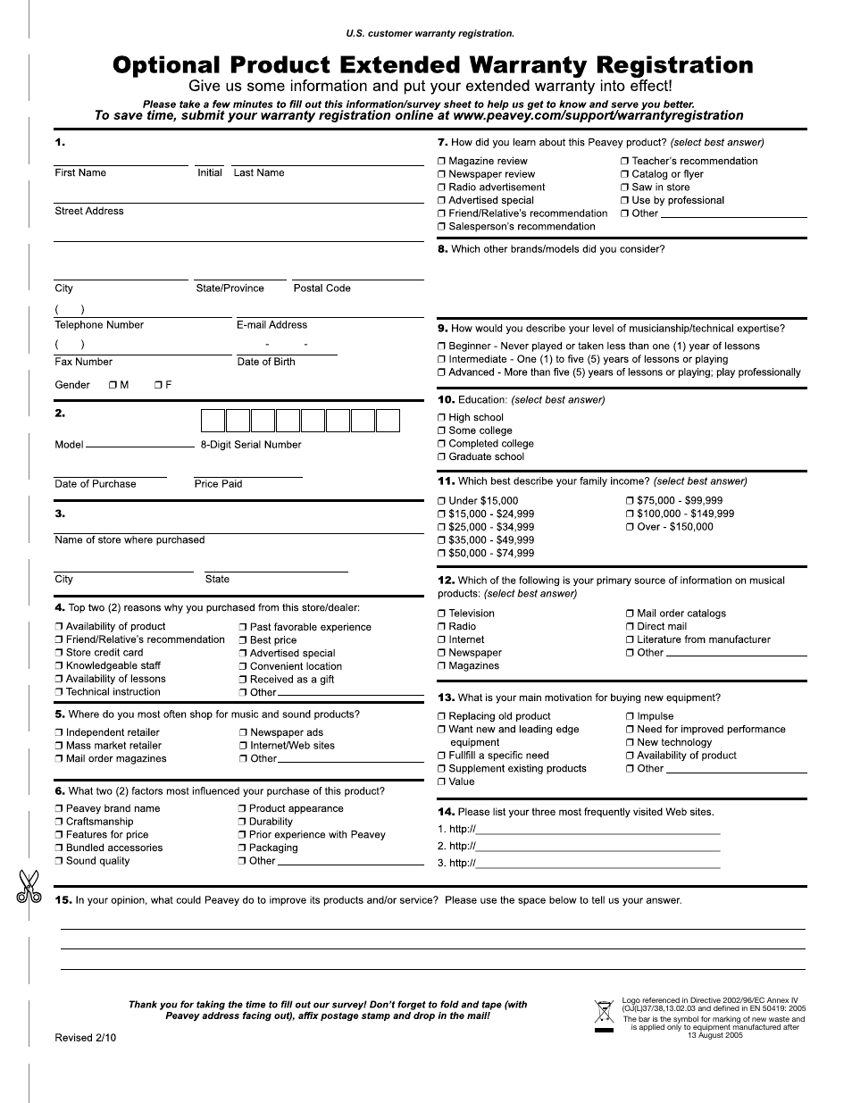 Peavey IMPULSE 12 D User Manual | Page 147 / 148