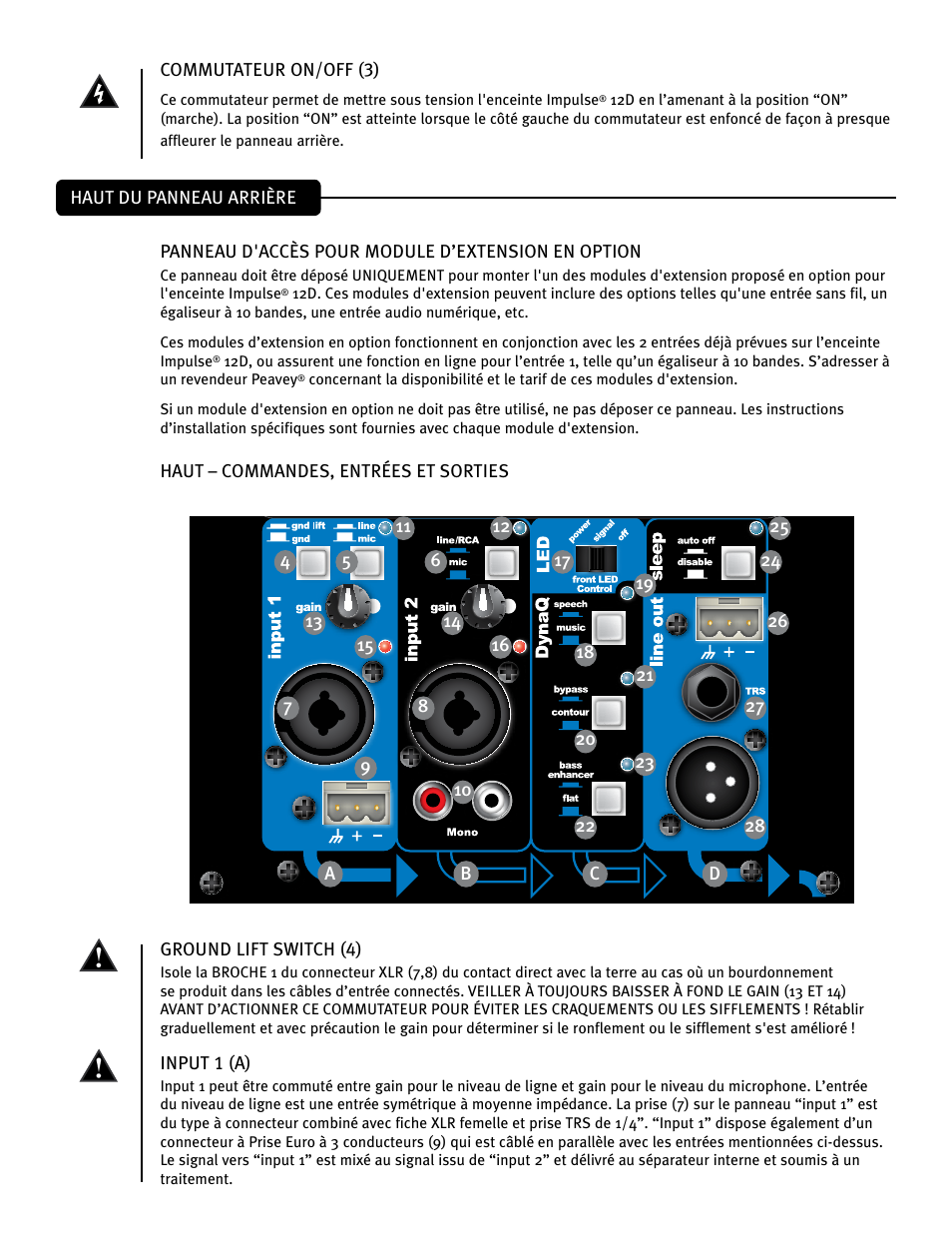 Peavey IMPULSE 12 D User Manual | Page 49 / 148