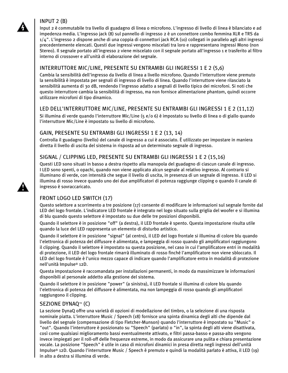 Peavey IMPULSE 12 D User Manual | Page 75 / 148