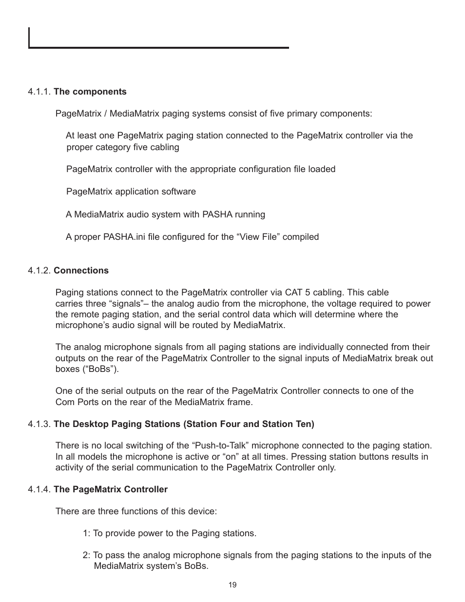 Peavey PageMatrix User Manual | Page 19 / 104