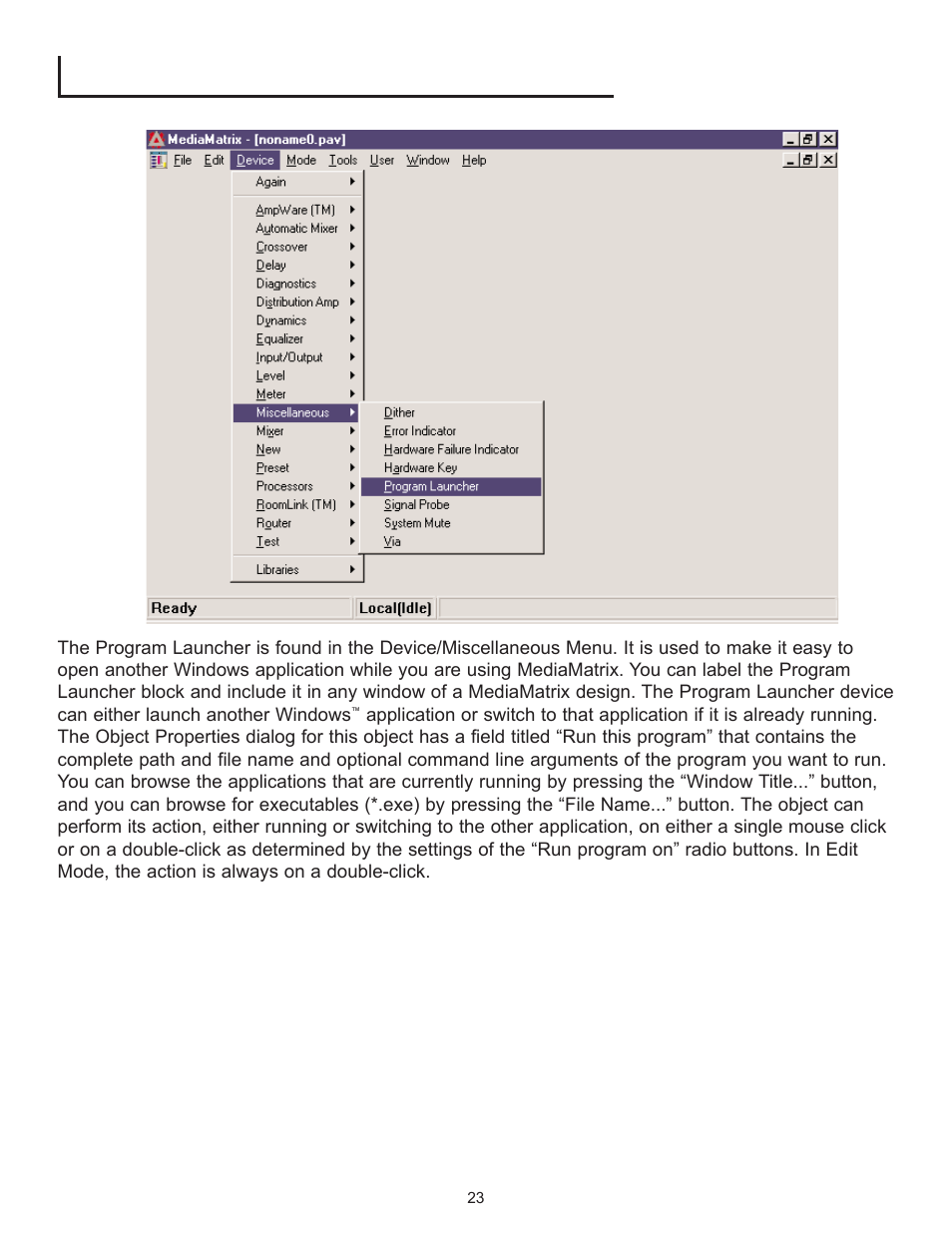 Peavey PageMatrix User Manual | Page 23 / 104