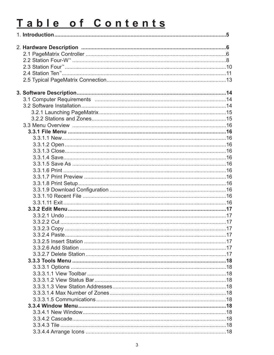 Peavey PageMatrix User Manual | Page 3 / 104
