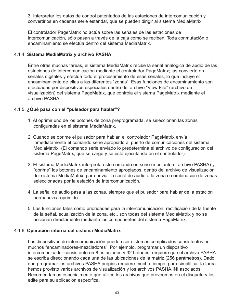 Peavey PageMatrix User Manual | Page 43 / 104