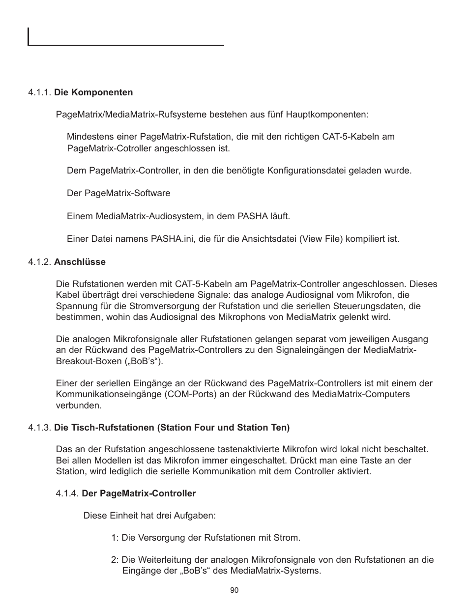 Das funktionsschema von pagematrix, Überblick | Peavey PageMatrix User Manual | Page 90 / 104