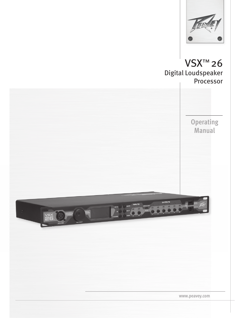 Peavey VSX 26 User Manual | 56 pages