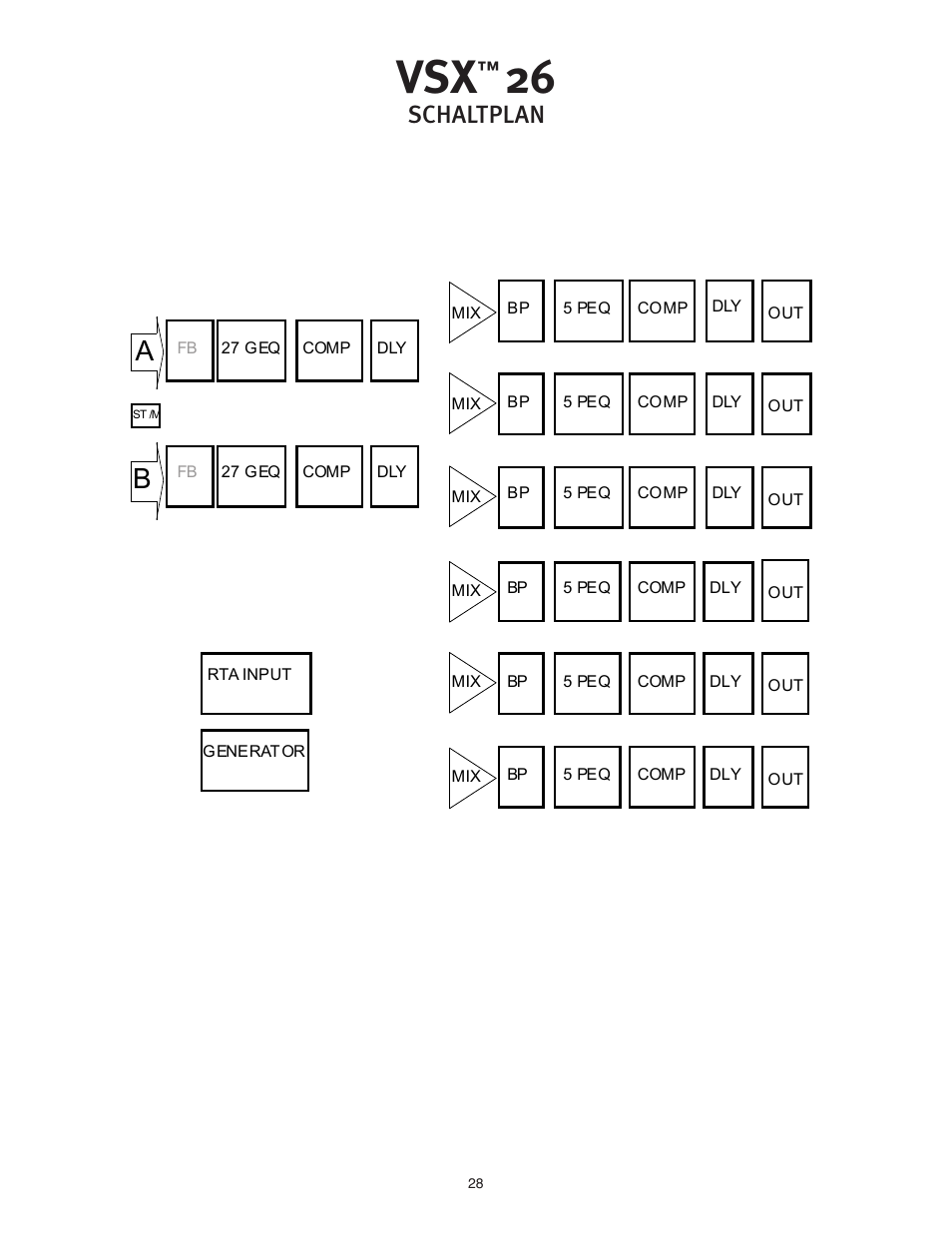 Schaltplan | Peavey VSX 26 User Manual | Page 28 / 56