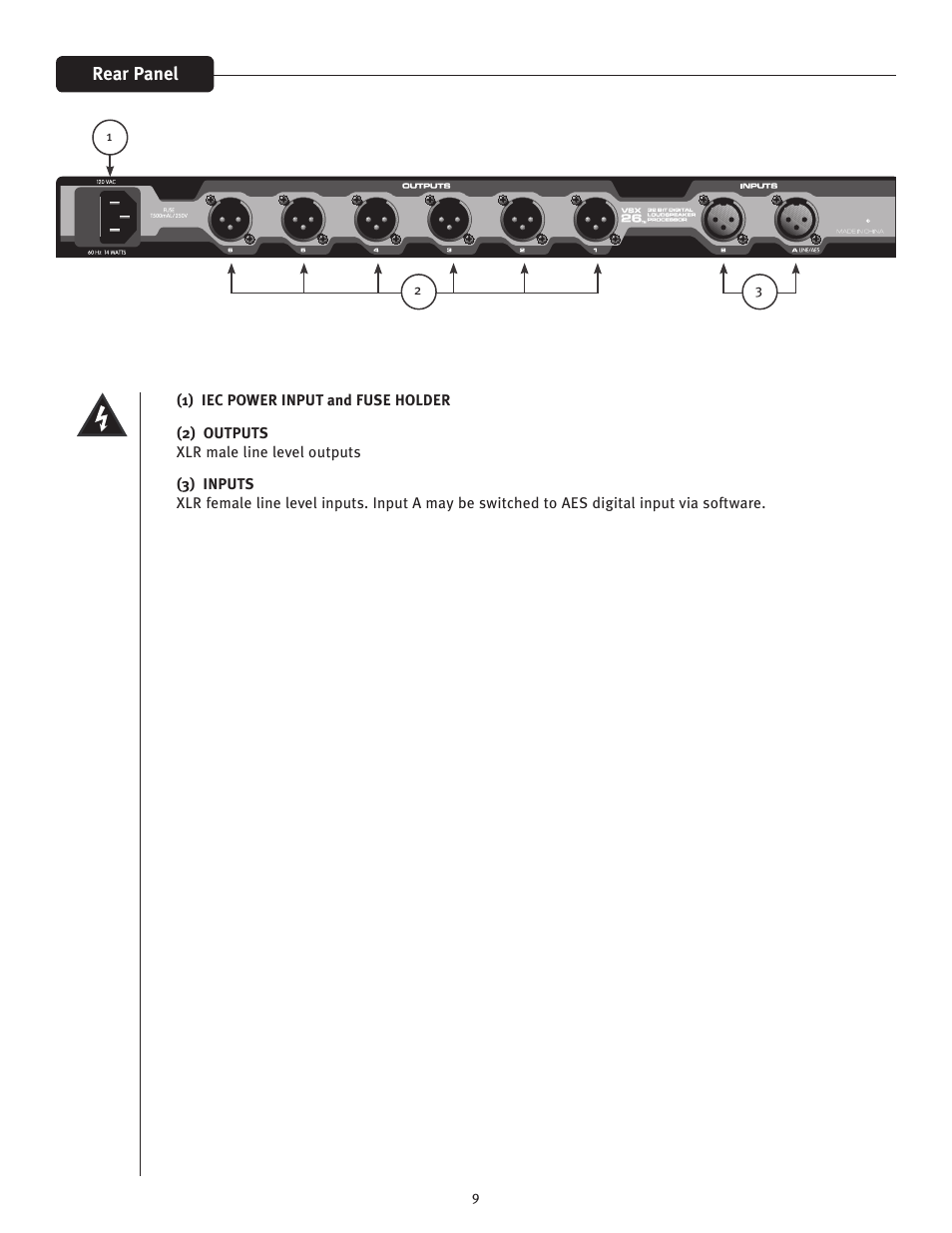 Peavey VSX 26 User Manual | Page 9 / 56