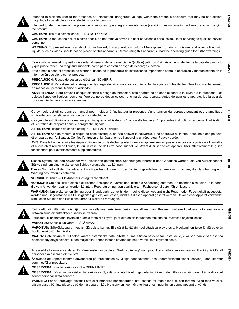 Peavey 126 User Manual | Page 2 / 36
