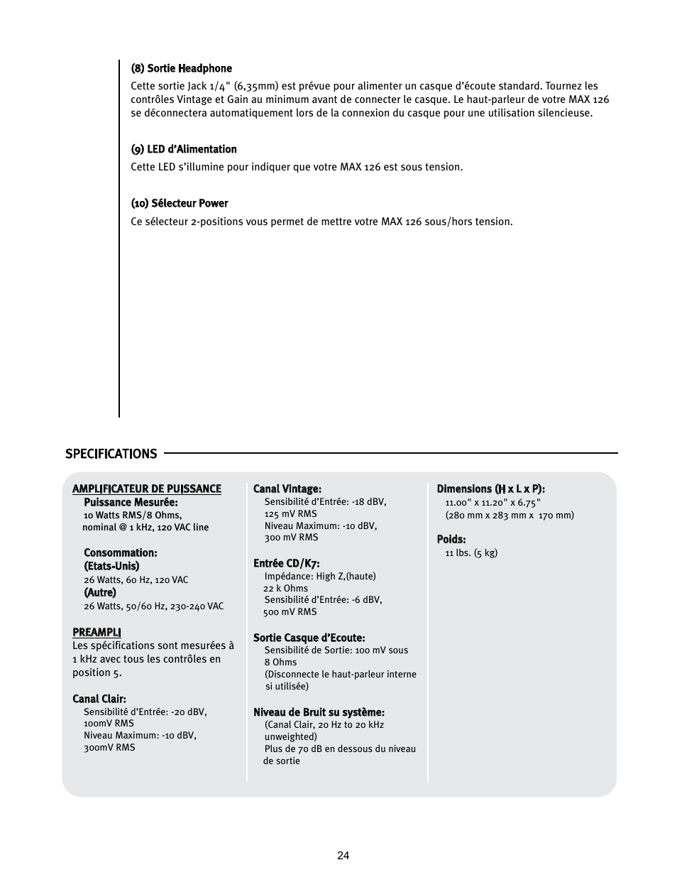 Peavey 126 User Manual | Page 24 / 36