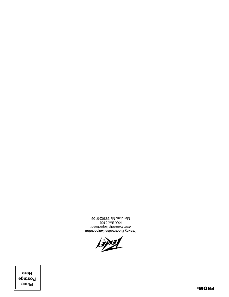 From | Peavey 126 User Manual | Page 36 / 36