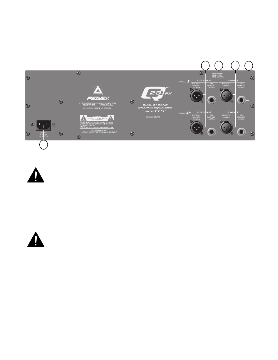 Peavey Q 231F Dual User Manual | Page 10 / 20