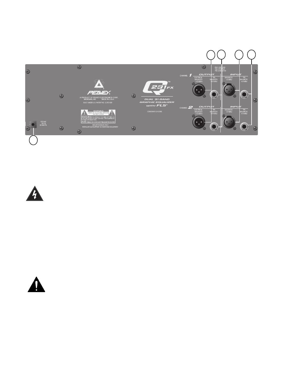 Peavey Q 231F Dual User Manual | Page 5 / 20