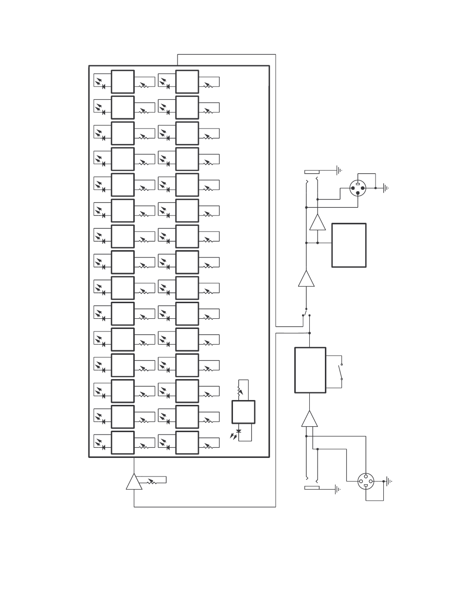 231fx block diagram, 40 hz, Led output meter | 1/3 oct a ve fil ters, Xlr input balanced input balanced input amp, Low cut eq byp ass output amp | Peavey Q 231F Dual User Manual | Page 7 / 20