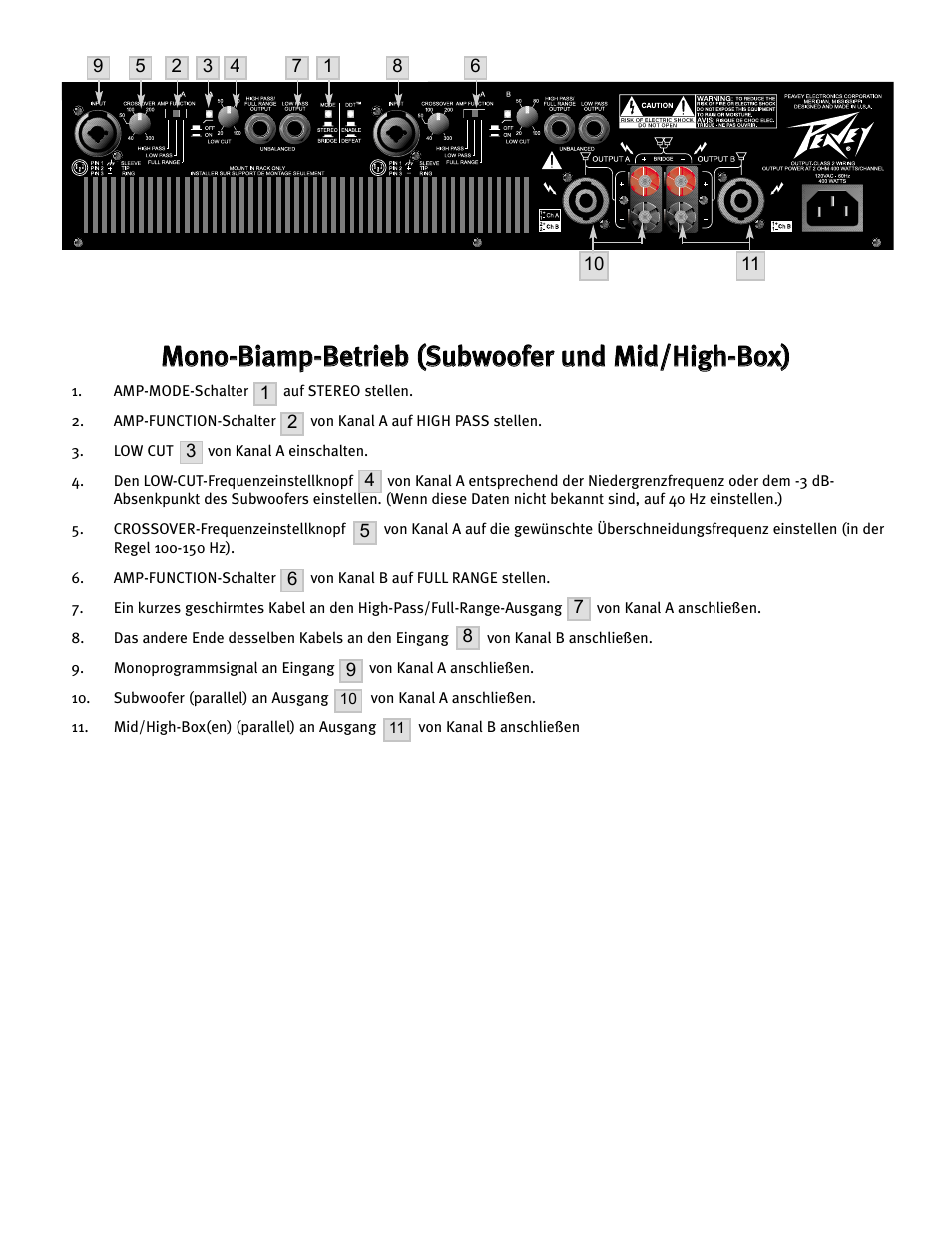 Peavey CS 800H User Manual | Page 30 / 60